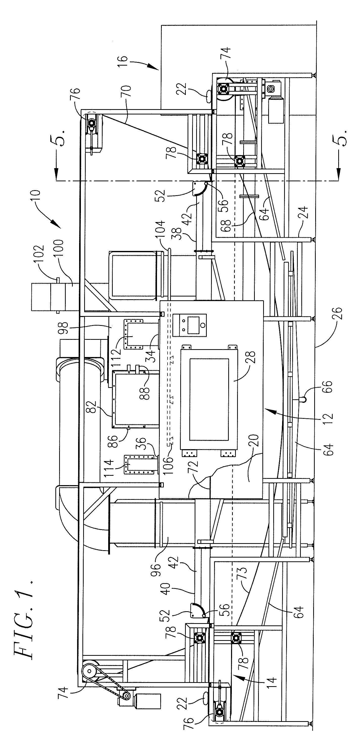 Continuous feed volumetric heating and convection oven