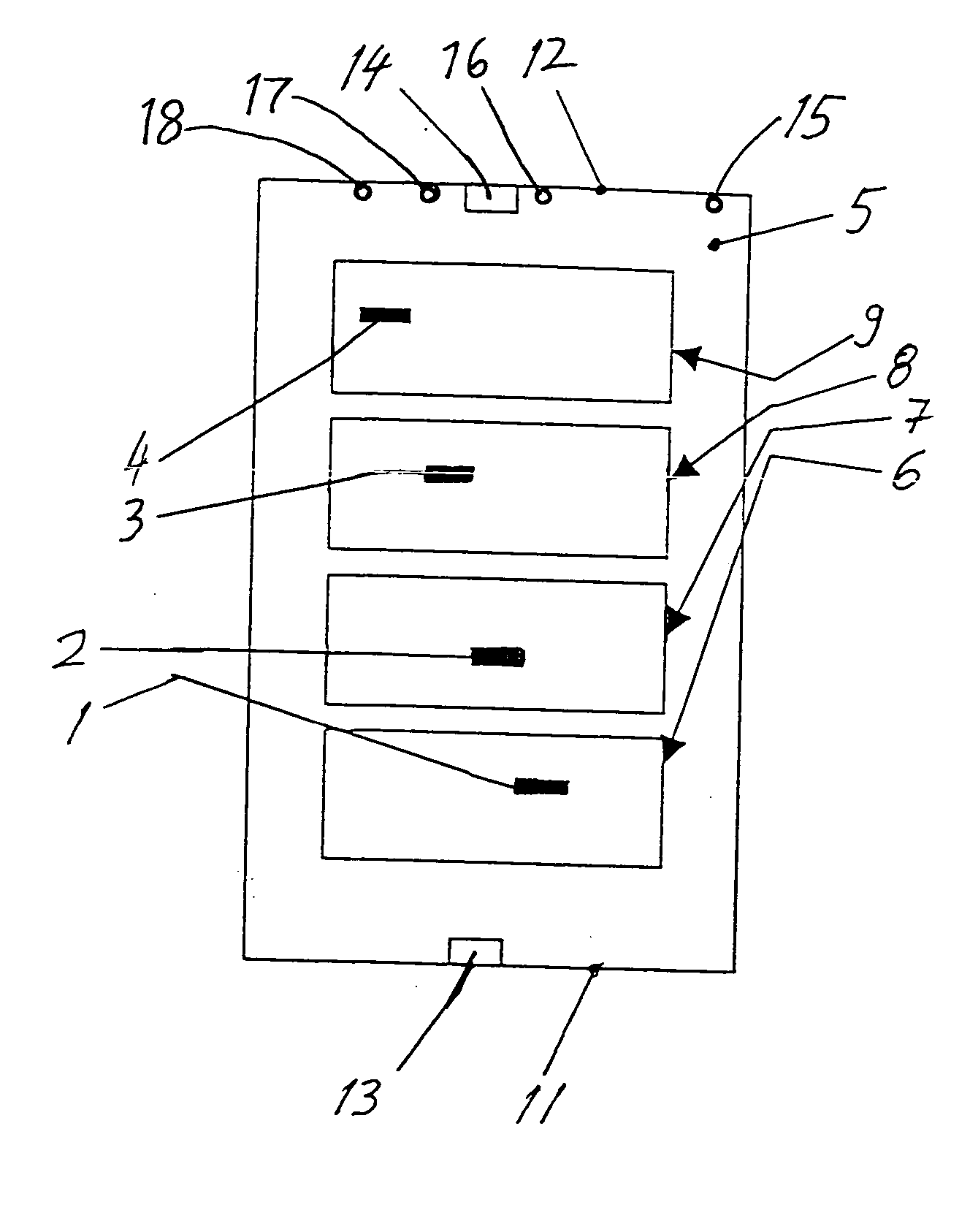 Method and apparatus for optically detecting and locating a fire in an enclosed space