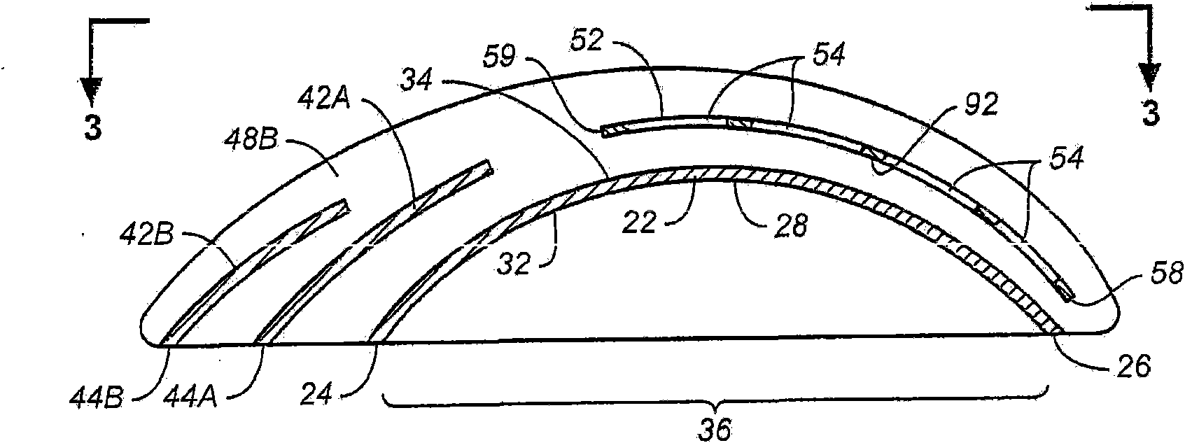 Perforated slat trawl door