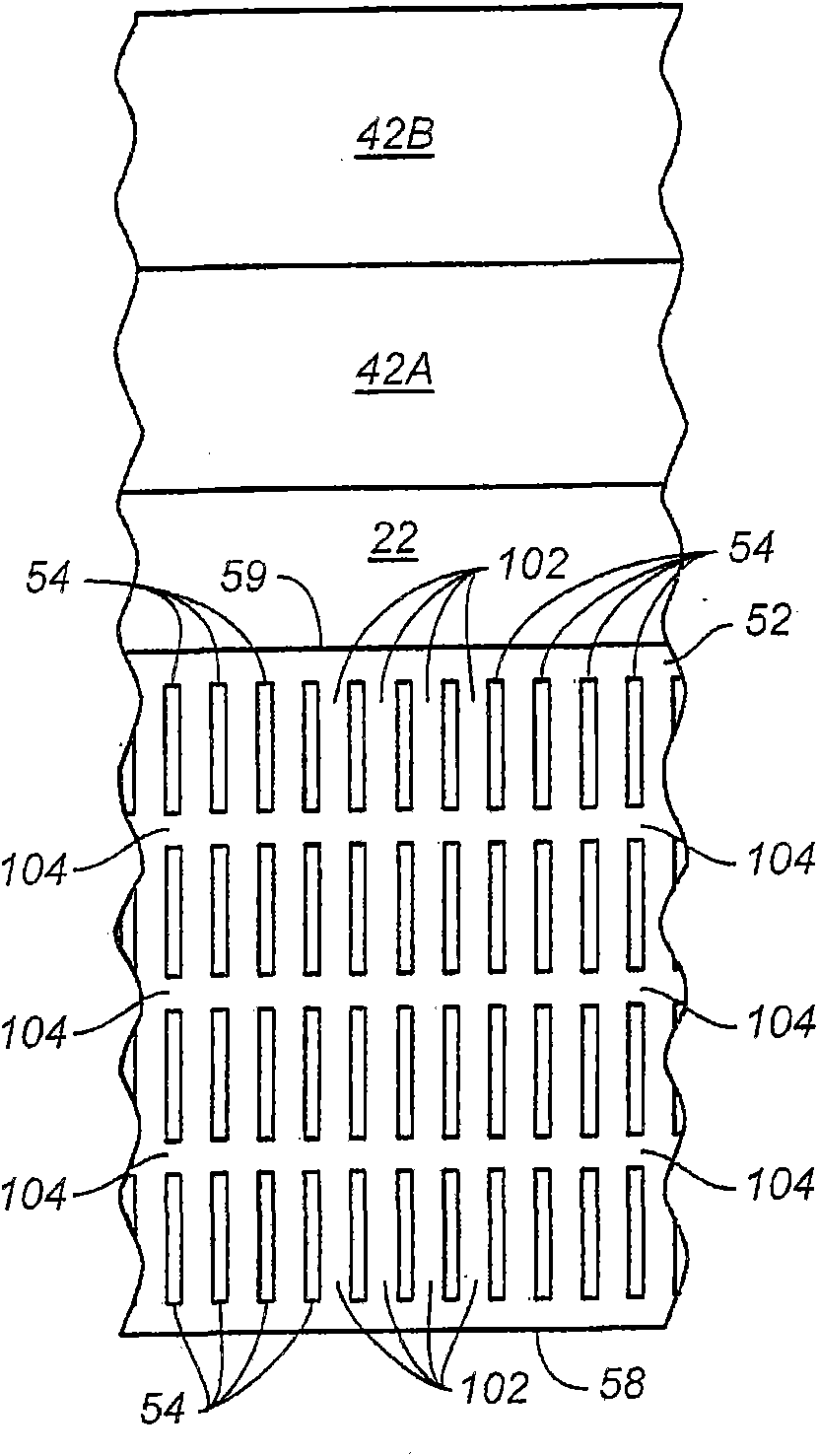 Perforated slat trawl door