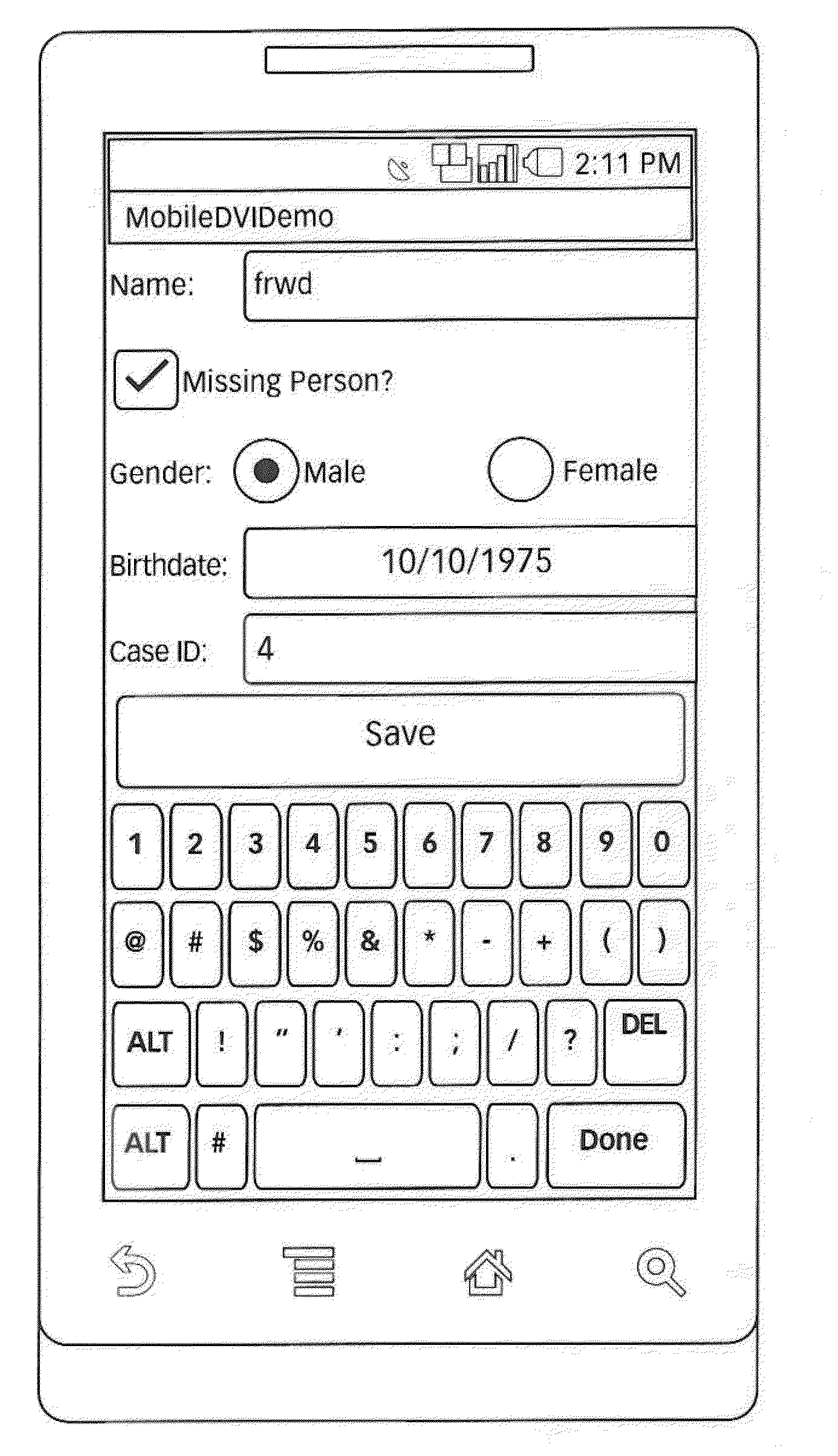 Method and apparatus for mobile disaster victim identification