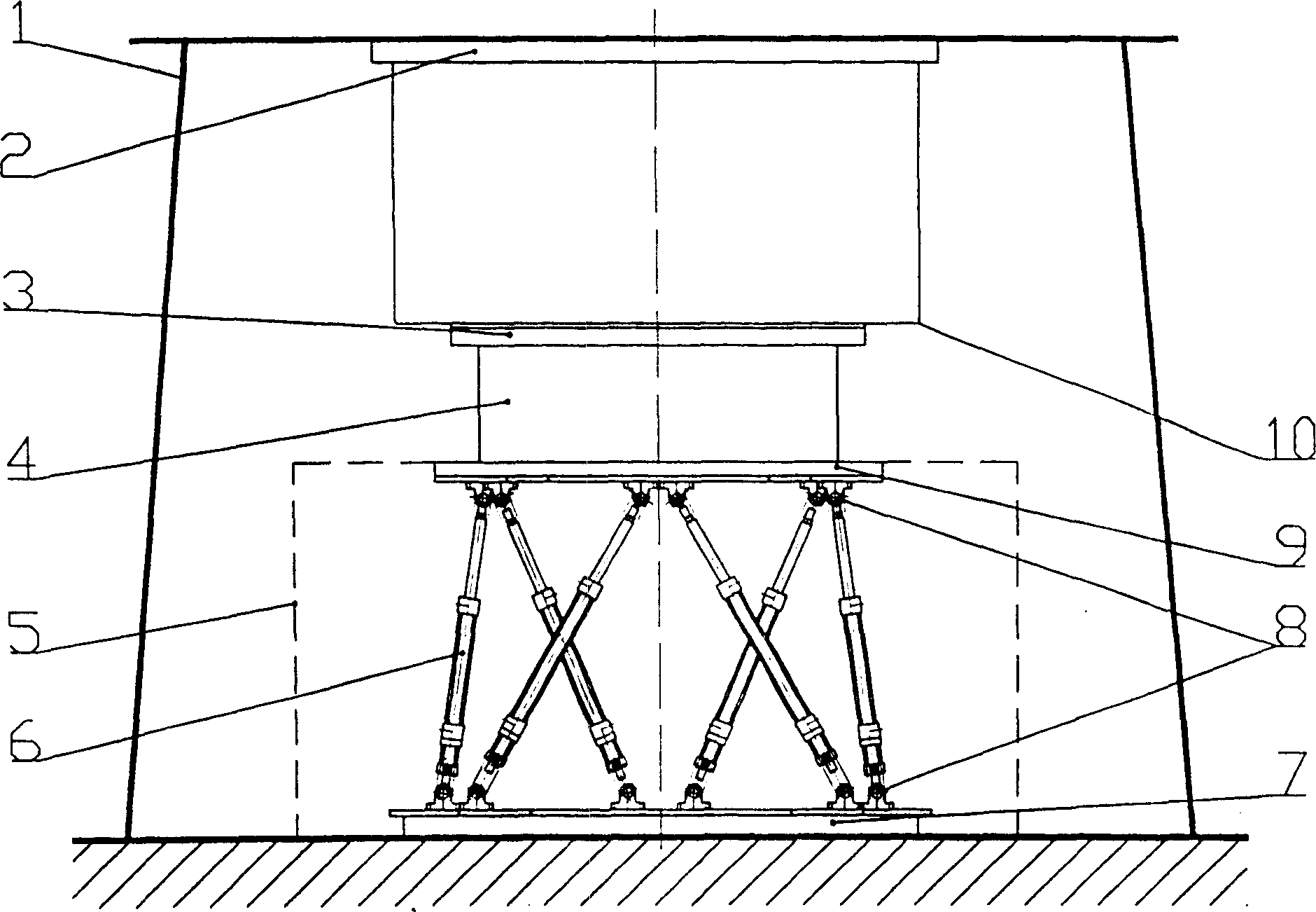 General loading system based on parallel connection 6 DOF platform