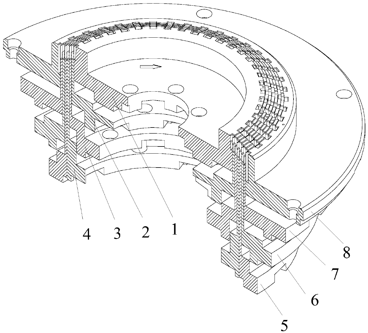 Device for twisting end of stator of flat wire motor