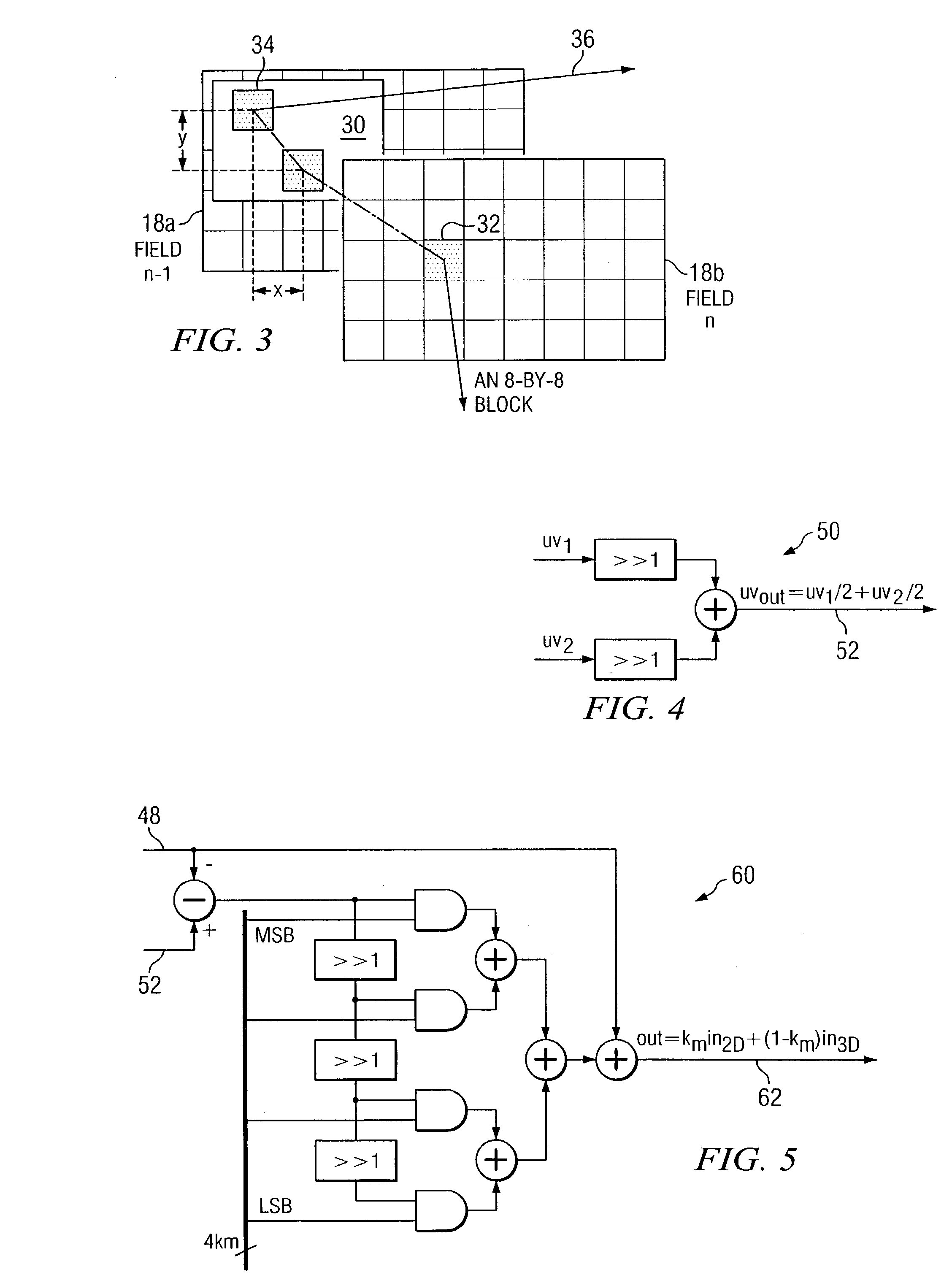 Processing a video signal using motion estimation to separate luminance information from chrominance information in the video signal