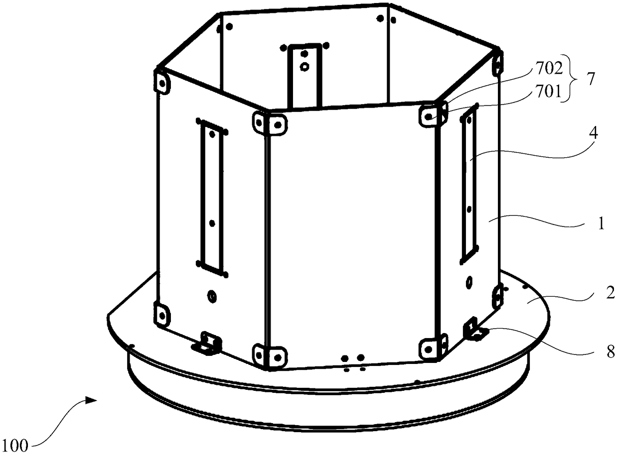 Light curing assembly and light curing box