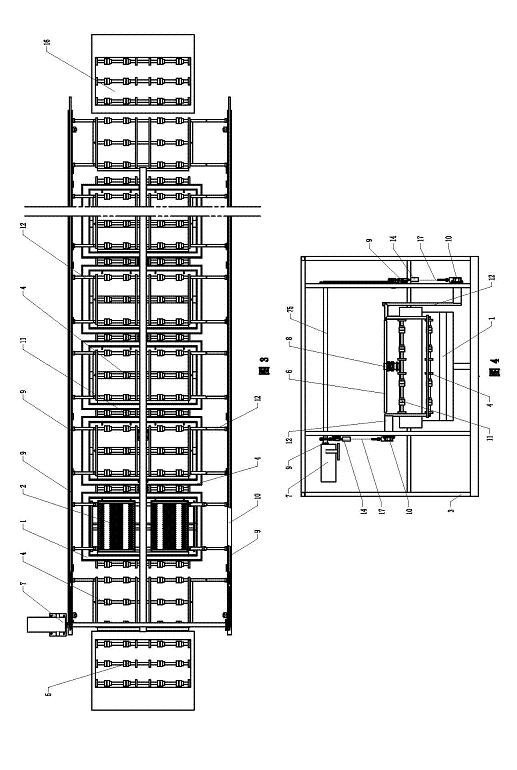 Cleaning machine with supporting and thrusting mechanism