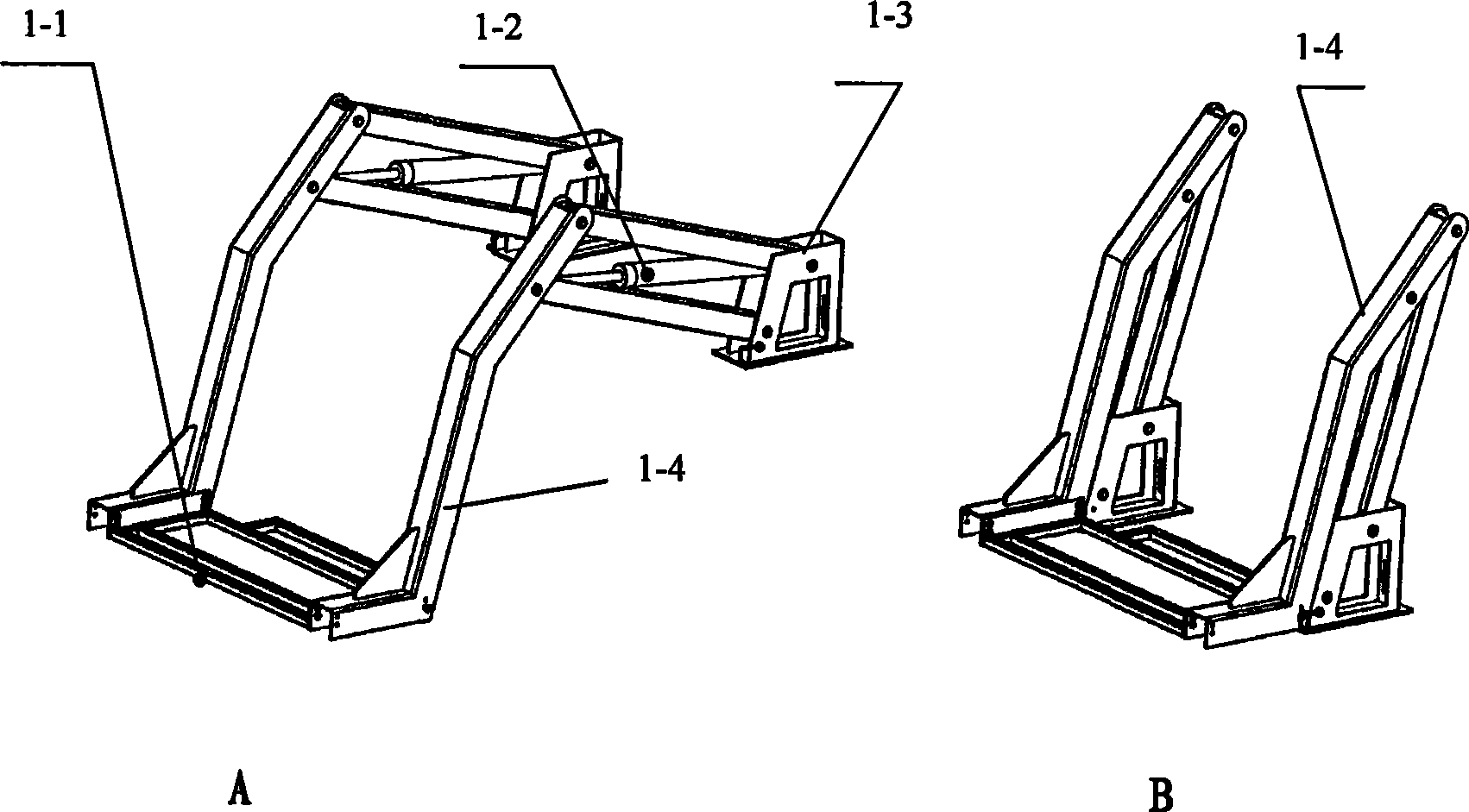 Tray type hydraulic weight-hoisting device suitable for small space