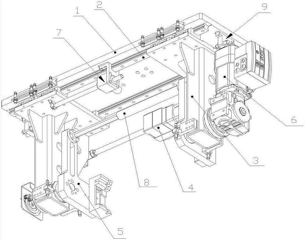 Self-centering double-locked holding turnover mechanism