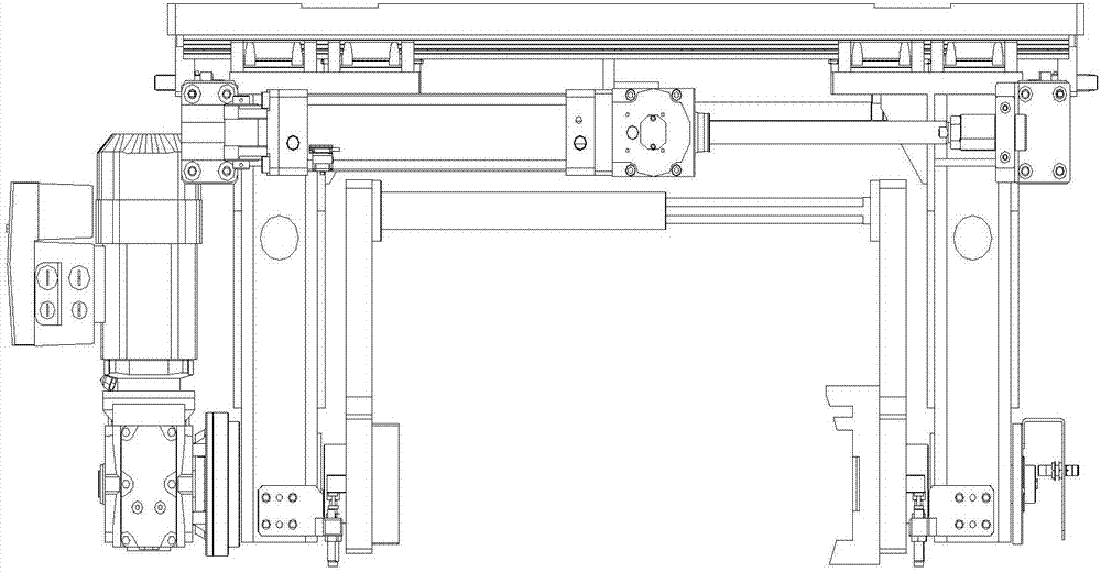 Self-centering double-locked holding turnover mechanism