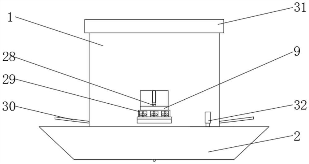 Medicament feeding machine for sewage treatment