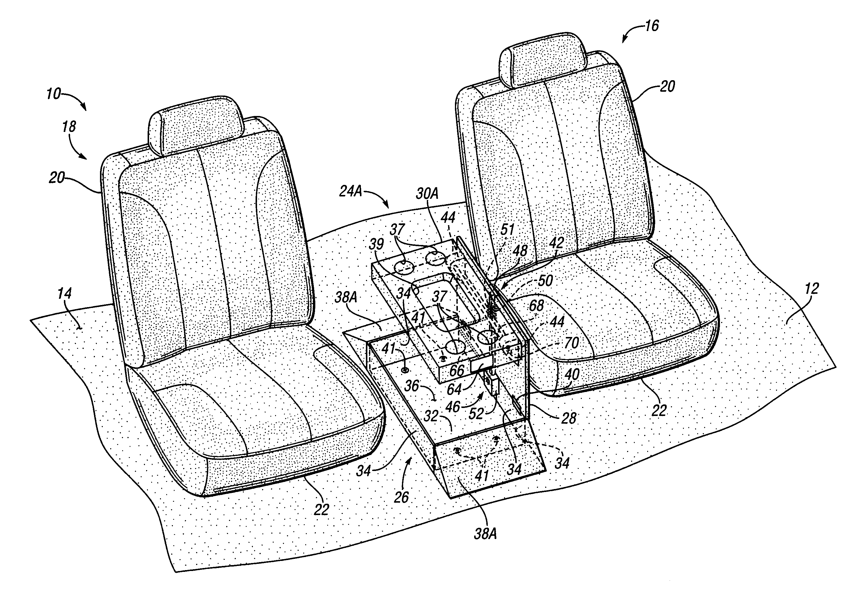 Stowable Cup Holder Tray Assembly