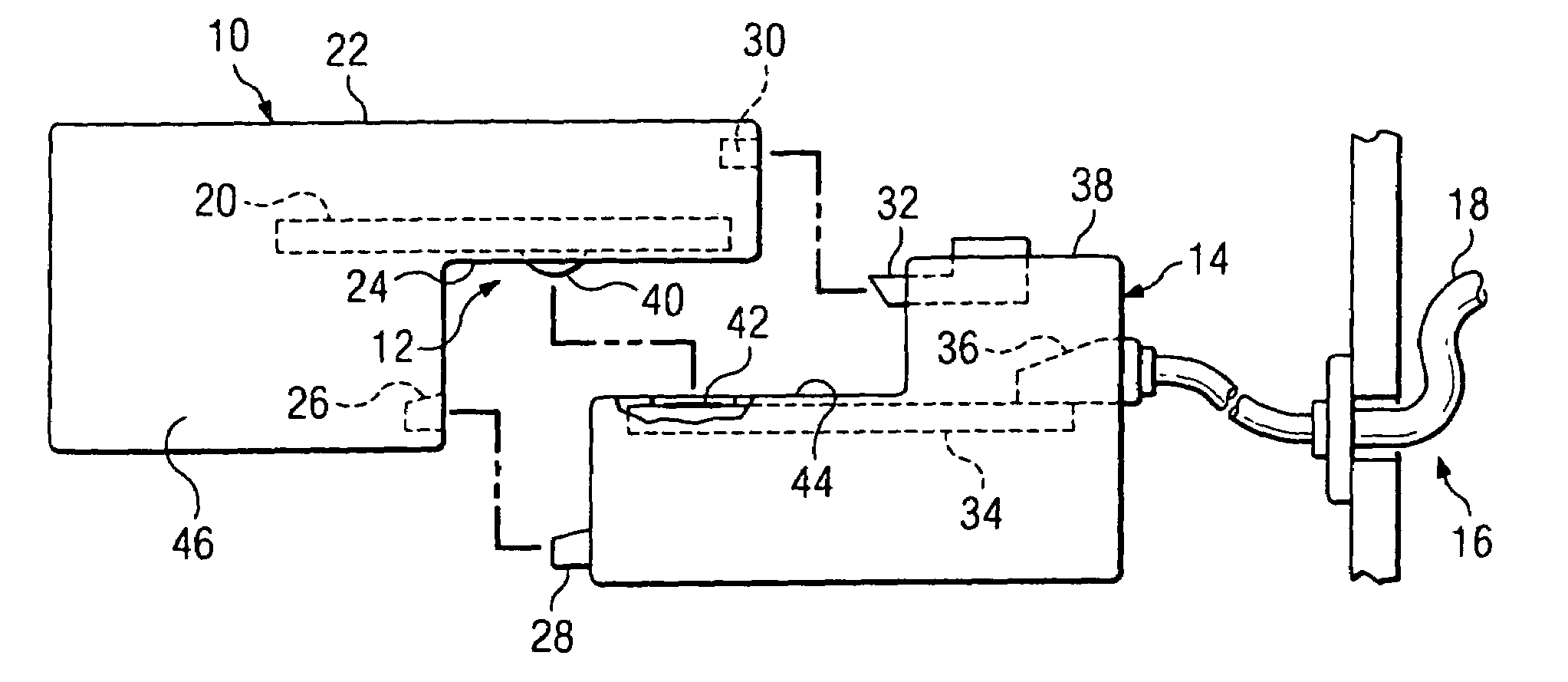 Measurement connector for test device