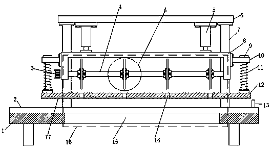 Cutting device for metal furniture processing