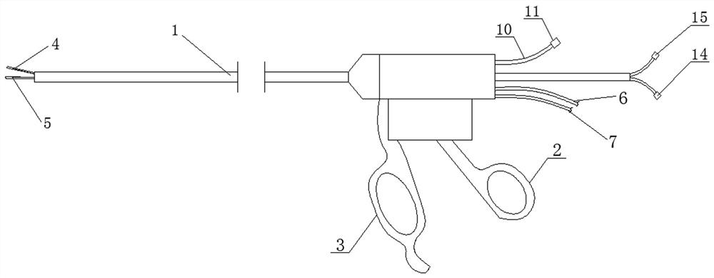 A kind of radiofrequency ablation forceps for renal artery sympathetic denervation