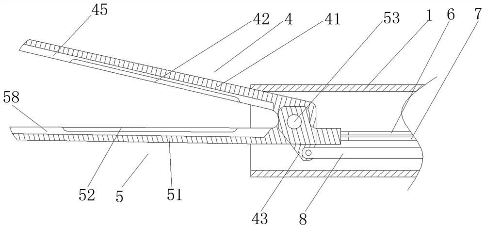 A kind of radiofrequency ablation forceps for renal artery sympathetic denervation