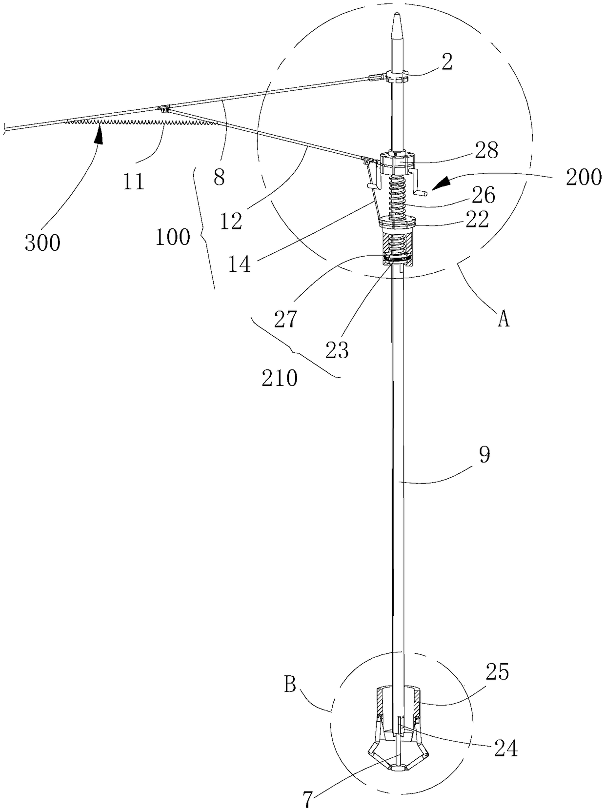 Mechanical umbrella