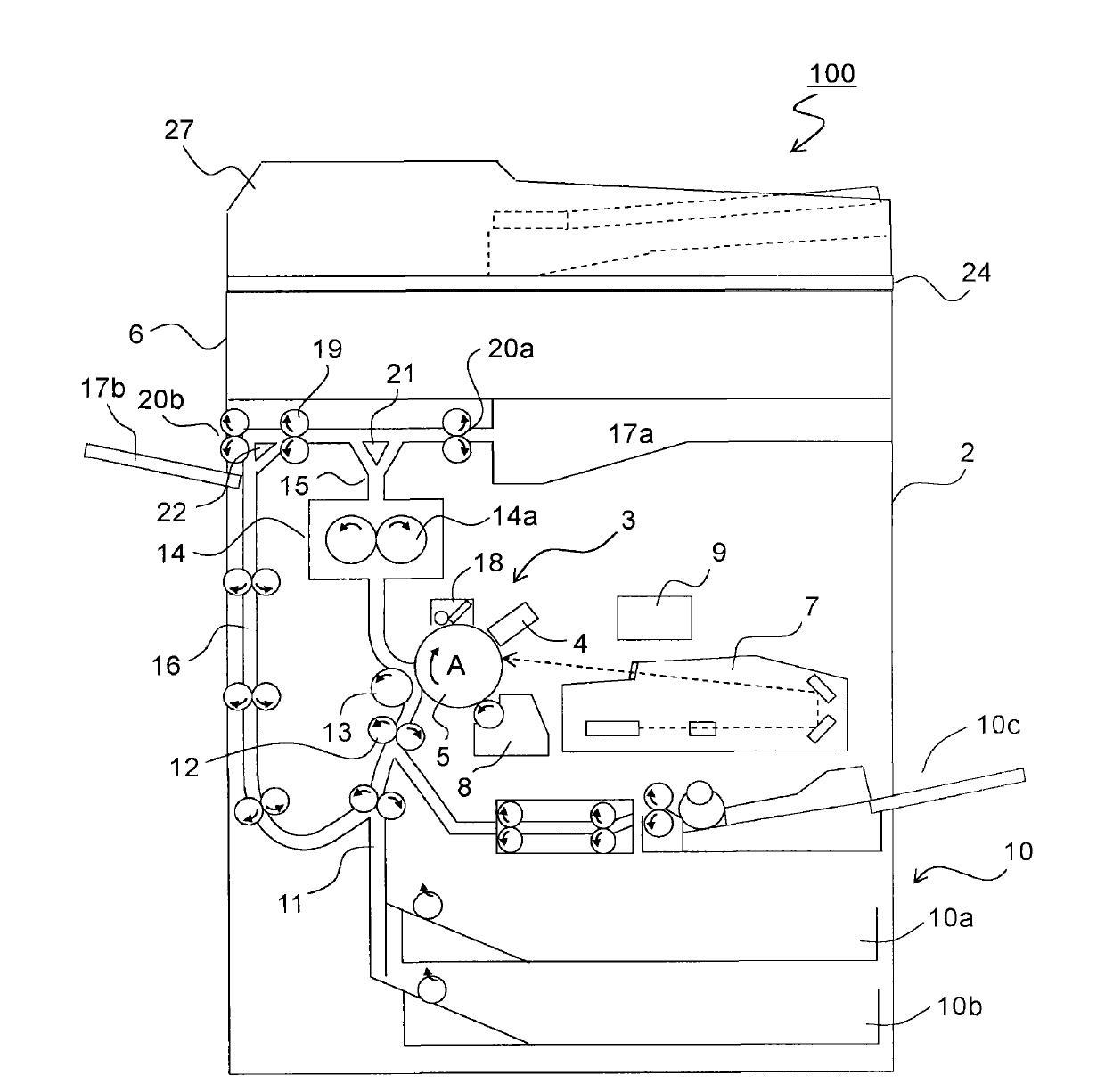 Document conveying device and image forming apparatus