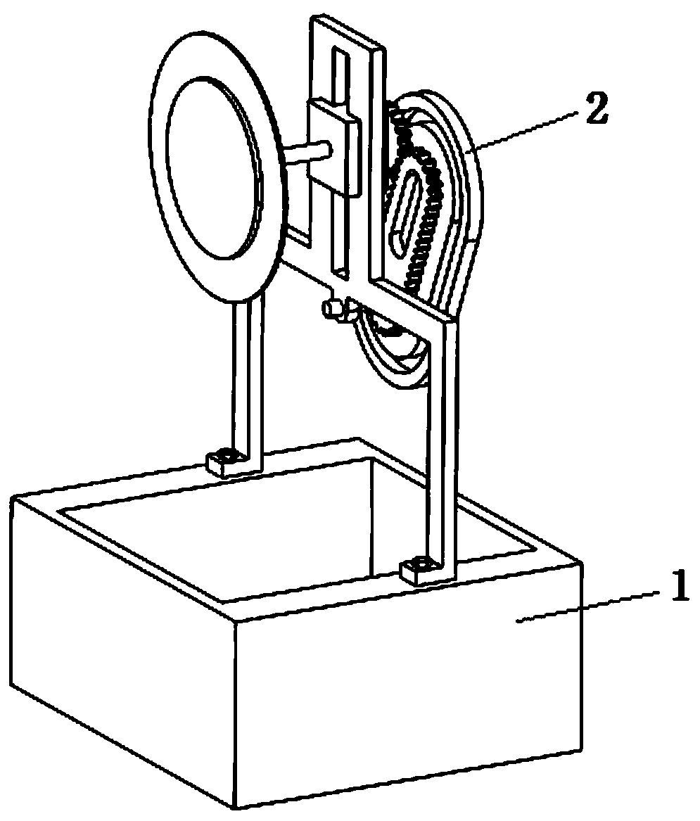 Storage battery pole plate cutting device