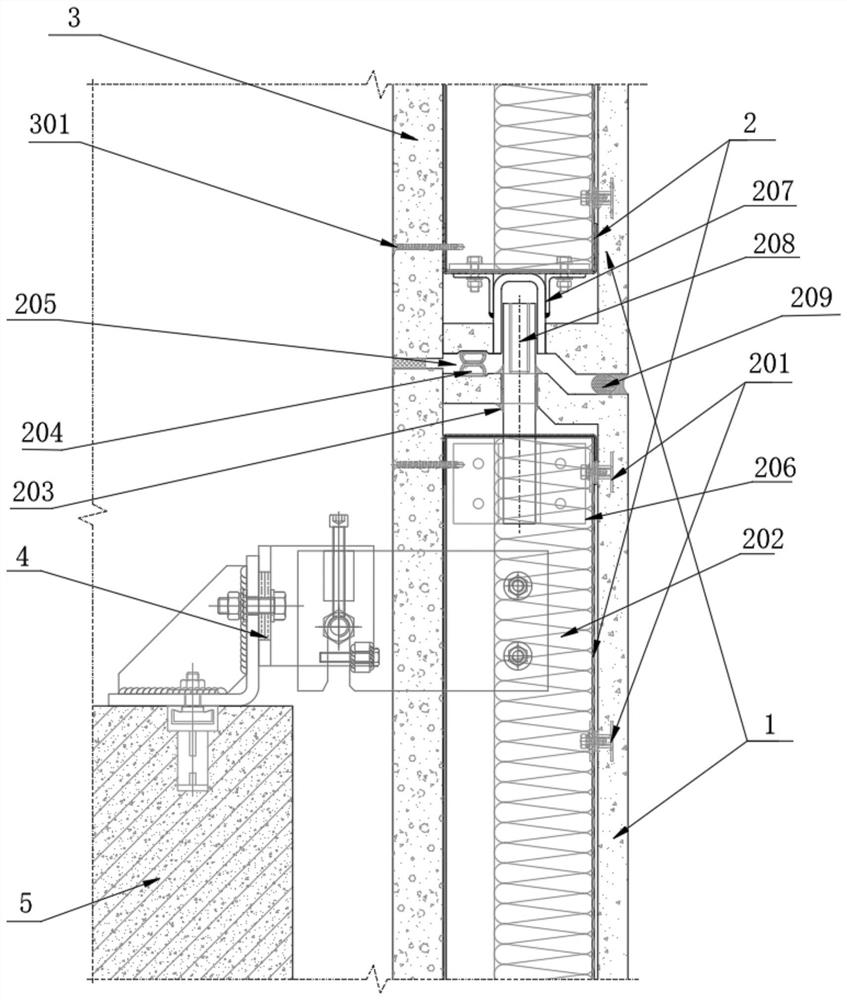 Light-weight decorative, thermal insulation and heat preservation integrated wallboard structure