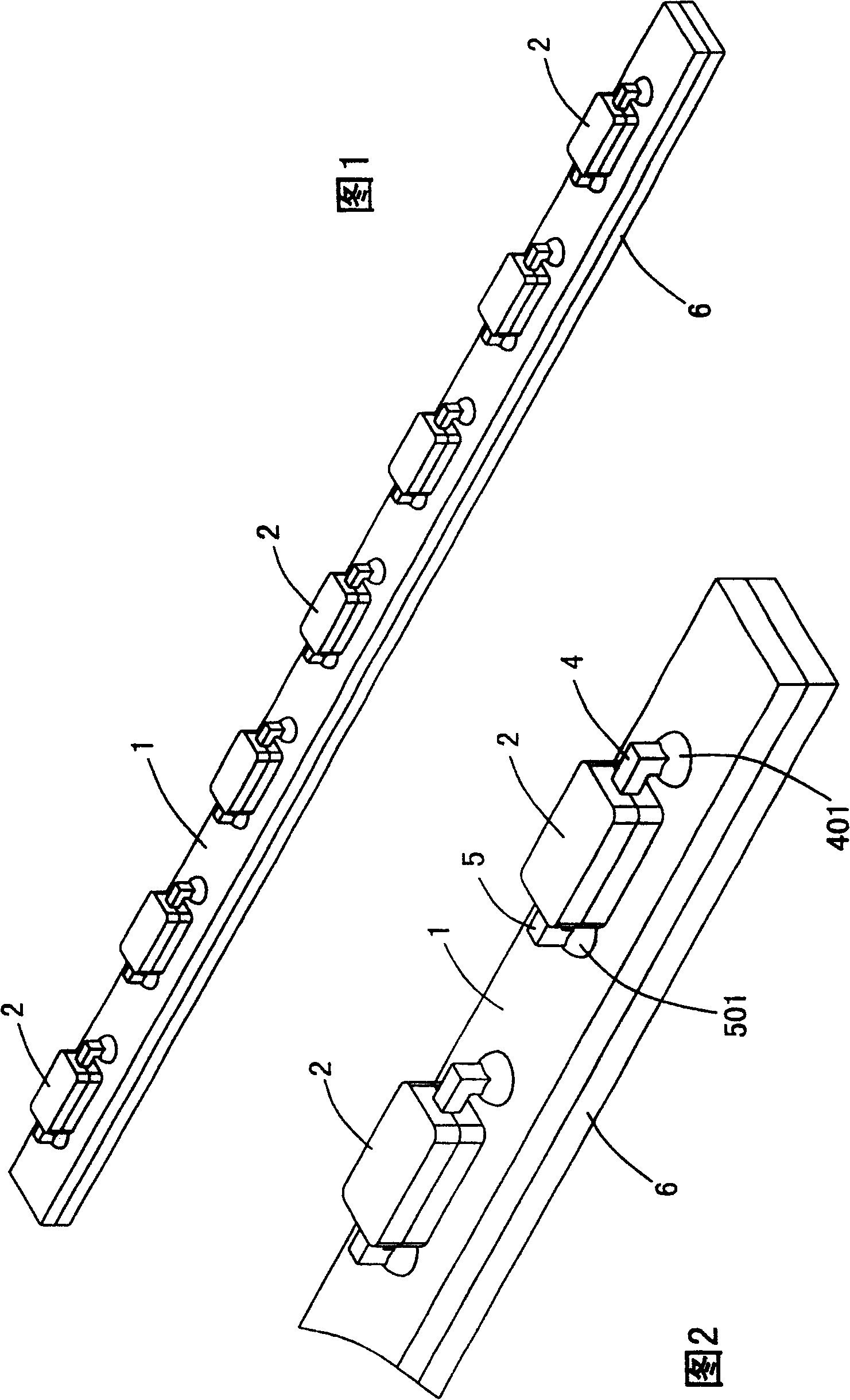 Lighting stick with LBD wafer