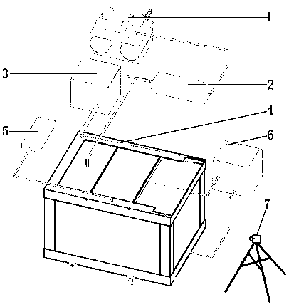 Landslide model test device