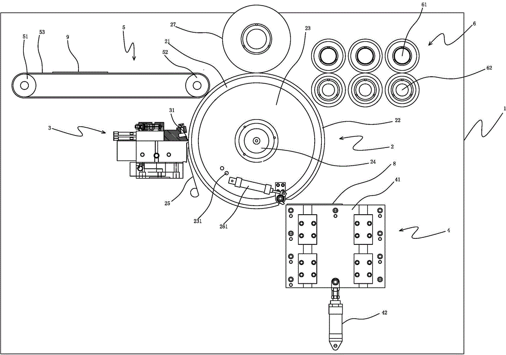 Discontinuous flexible material fetching device and gluing and compounding equipment