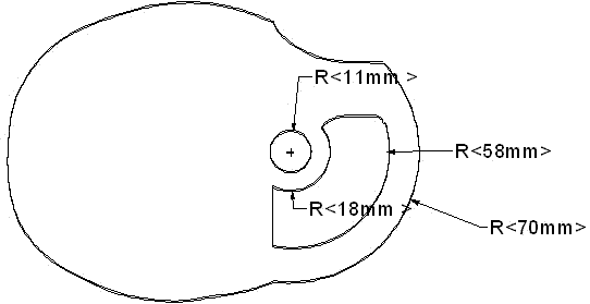 Middle-grip double-ring handle type table tennis bat