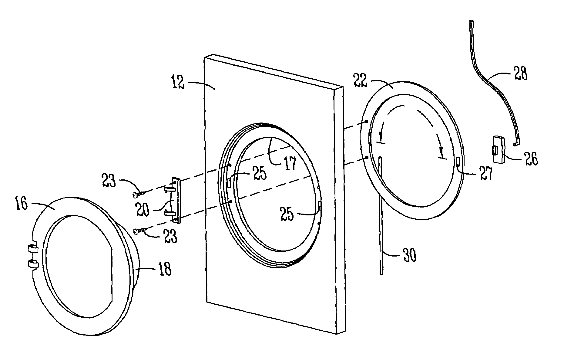 Reversible door