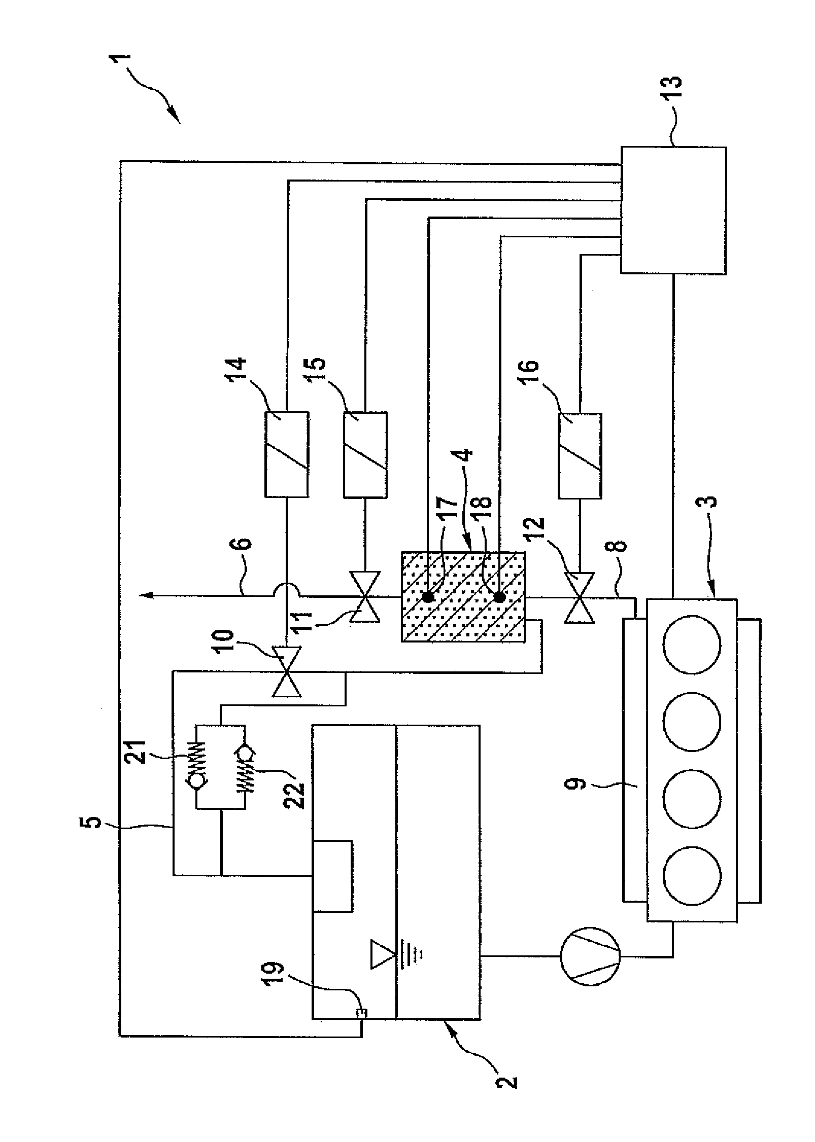 Device for ventilating a fuel tank