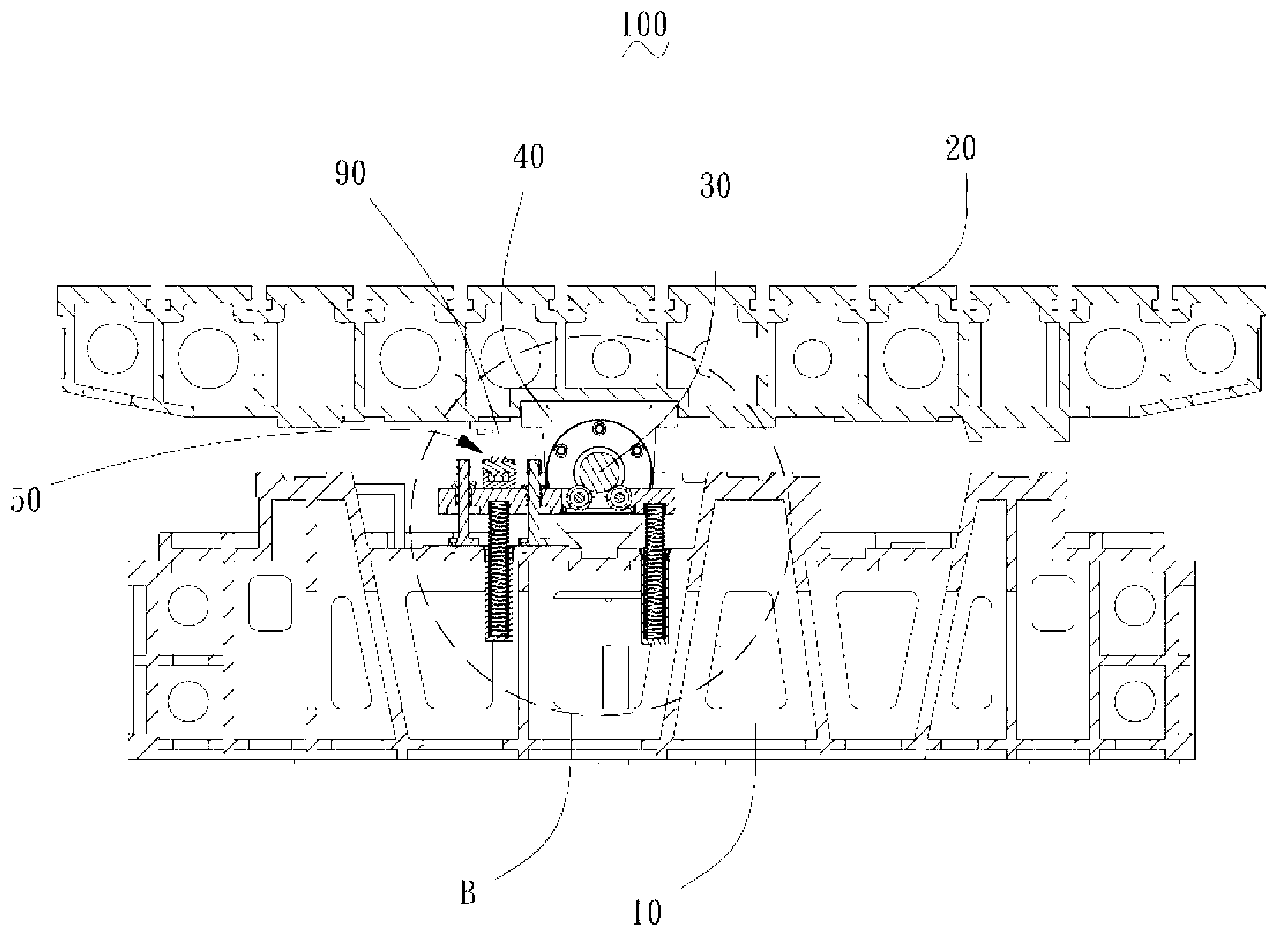 Lathe and screw rod support device thereof