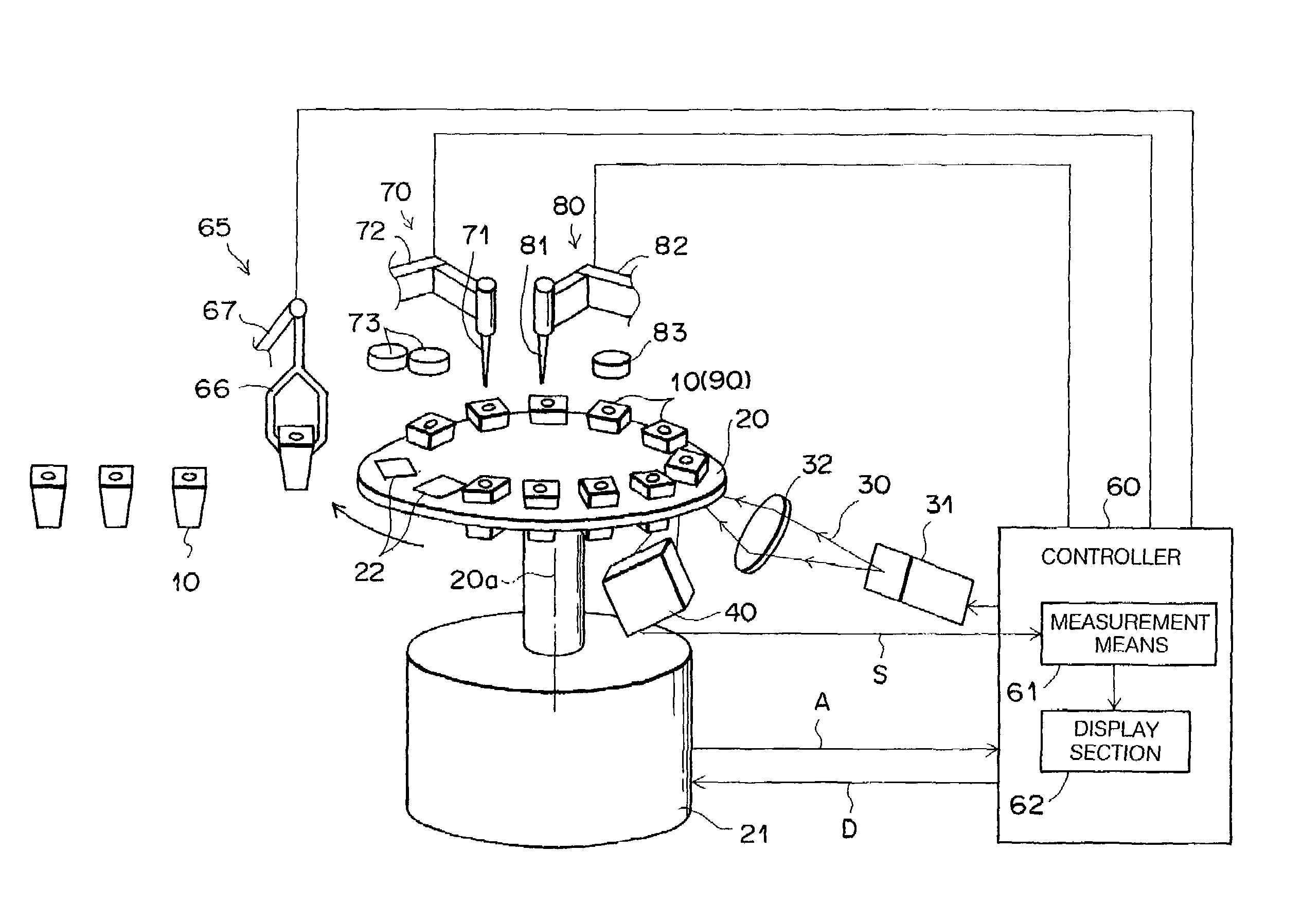 Measuring sensor utilizing attenuated total reflection and measuring chip assembly