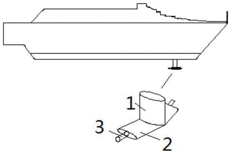 Stabilizing apparatus combined by T-shaped hydrofoil and rotor foils