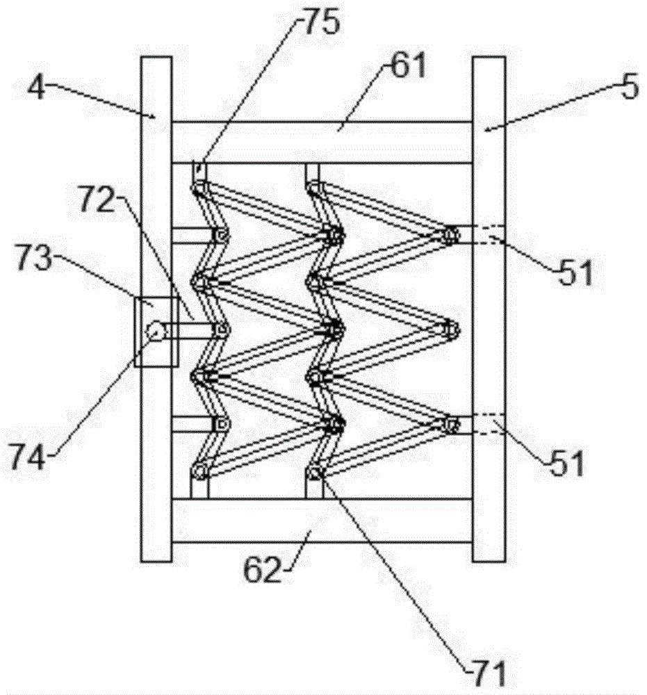 Controllable elastic security door