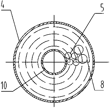 Single flow reducer tube wound heat exchanger