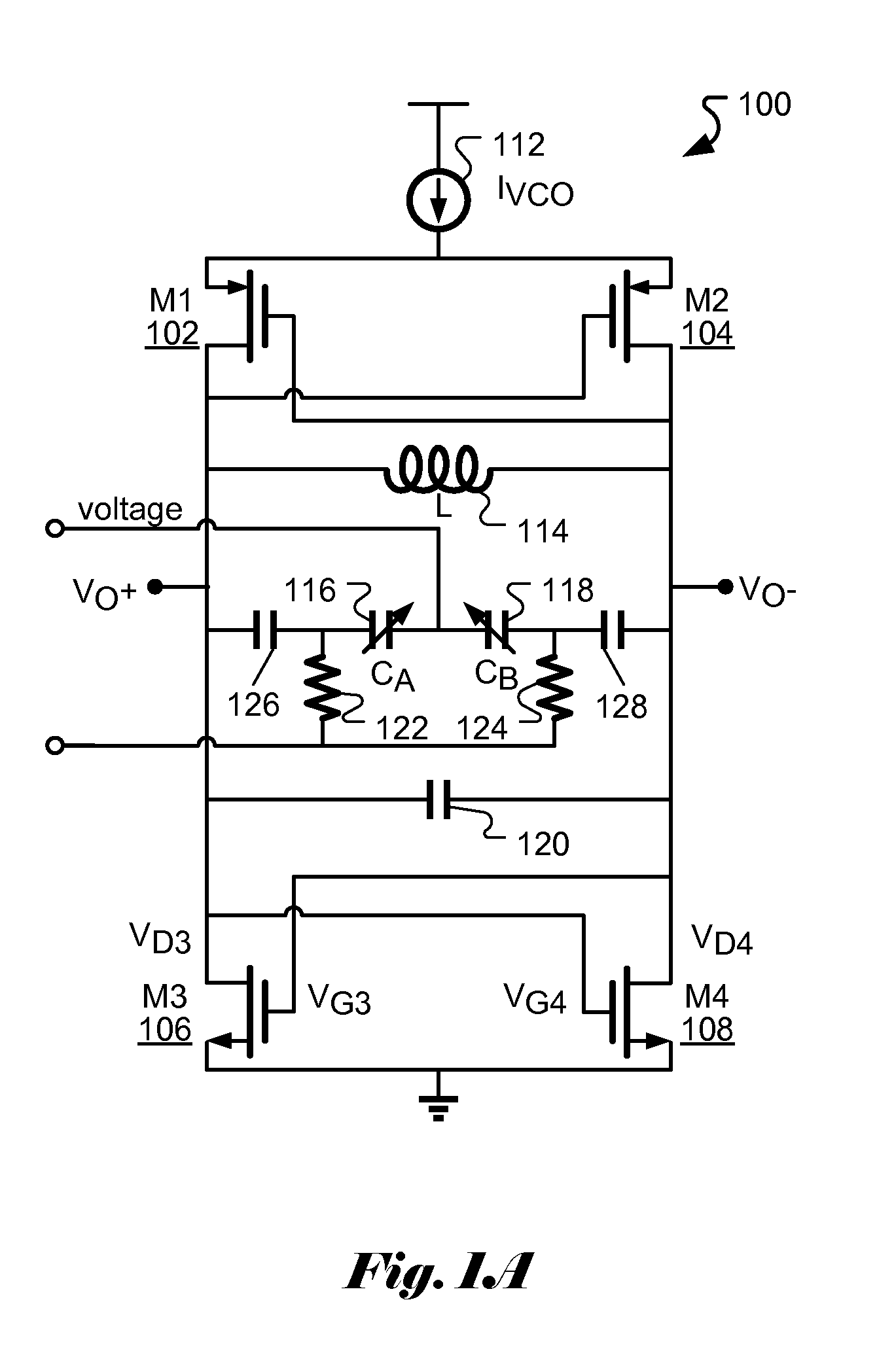 Low Noise VCO Circuit Having Low Noise Bias