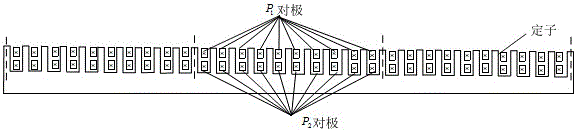 Winding-type linear brushless doubly-fed generator