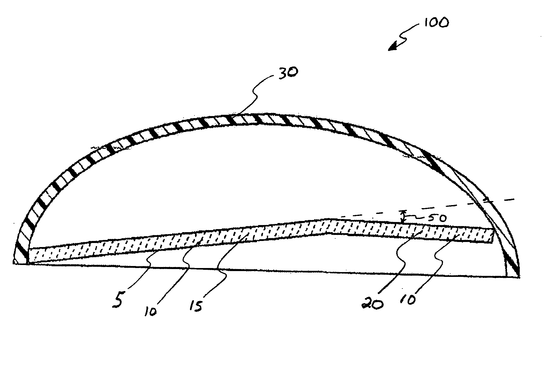 Rearview mirror with non-parallel viewing areas