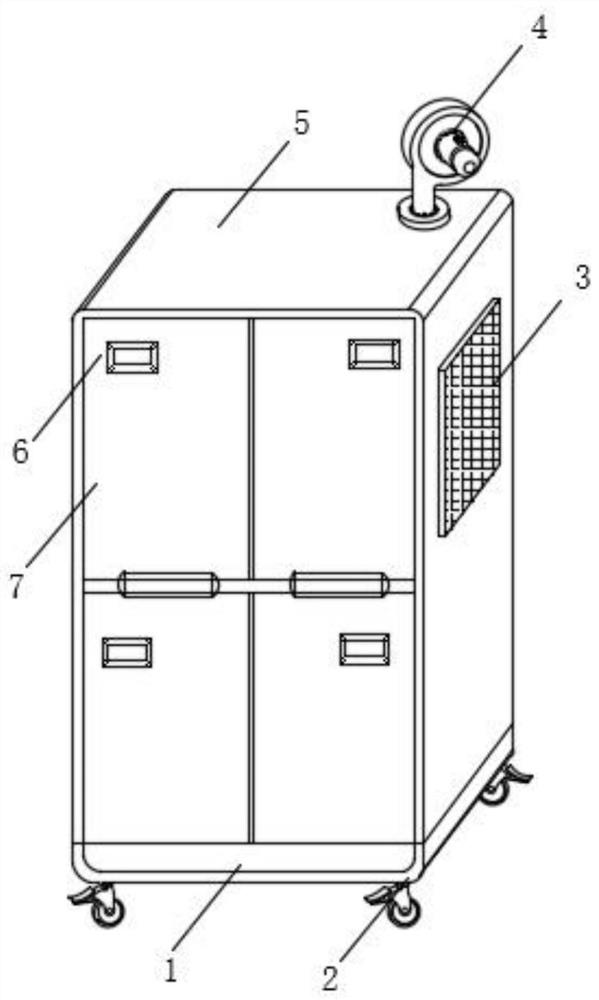 Row storage cabinet for decoration