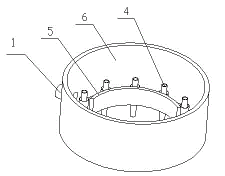 Full-liquid-phase fluid uniform distribution device of high-pressure wound-tube type heat exchanger