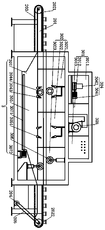 An automatic feeding lead ingot decontamination tablet pressing device