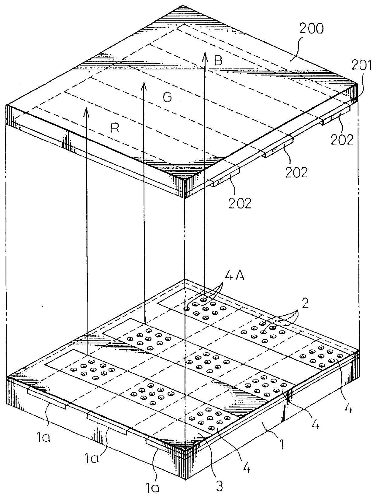 Cathode device having smaller opening