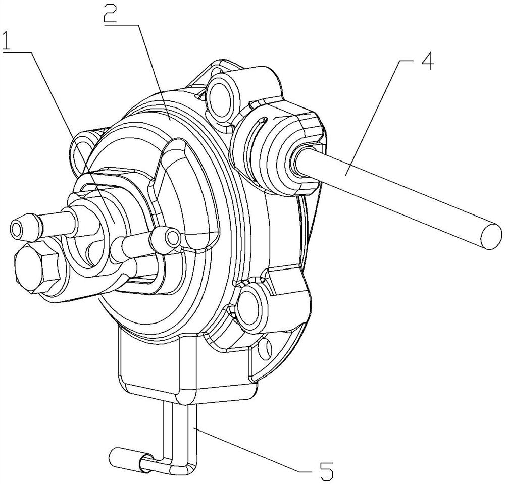 Combination switch for internal combustion engine-driven work machine