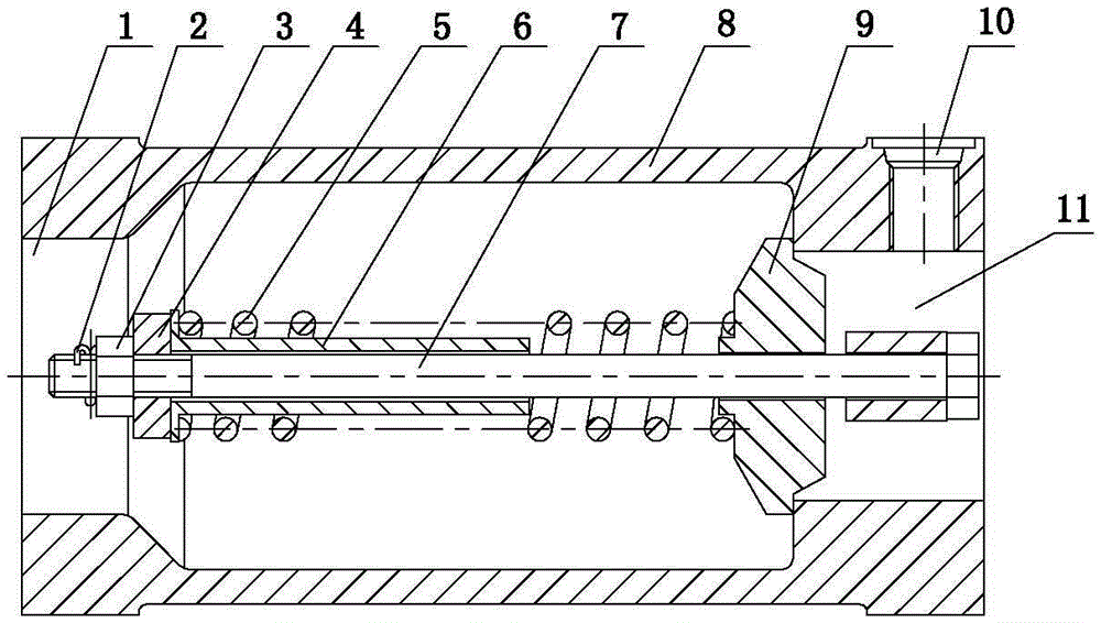 Integral large flow check valve