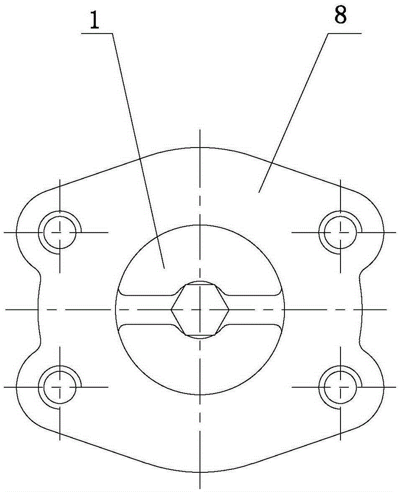 Integral large flow check valve