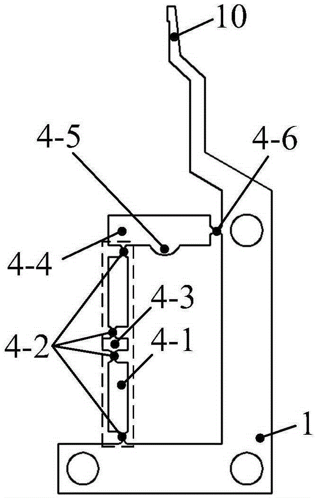 Piezoelectric driving single-arm type high-speed lead wire clamp