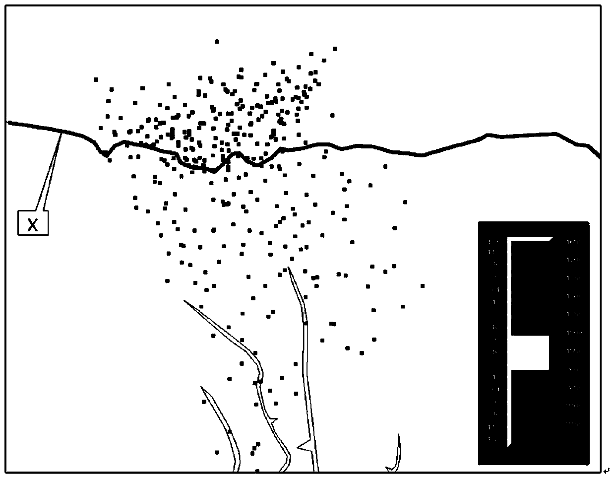 A method for distinguishing upper and lower walls of faults in oilfield development zones