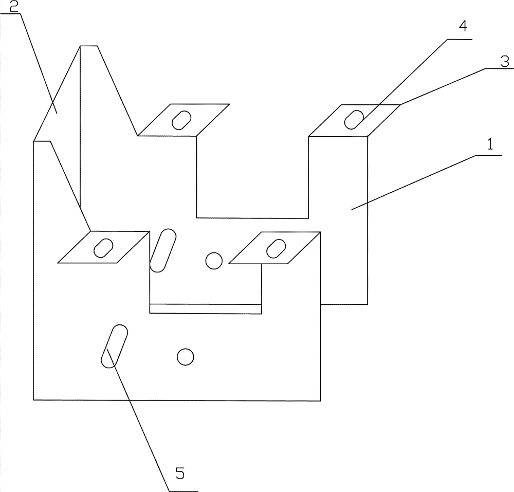 Obstruction block for triple-wave form beam guardrail