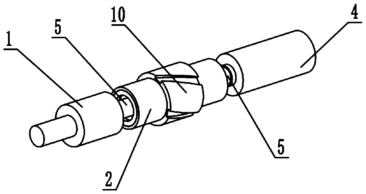 Oil pumping rod guiding device