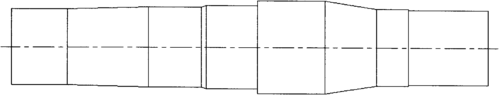 Cross wedge rolling forming method of hollow shaft head of automobile rear bridge