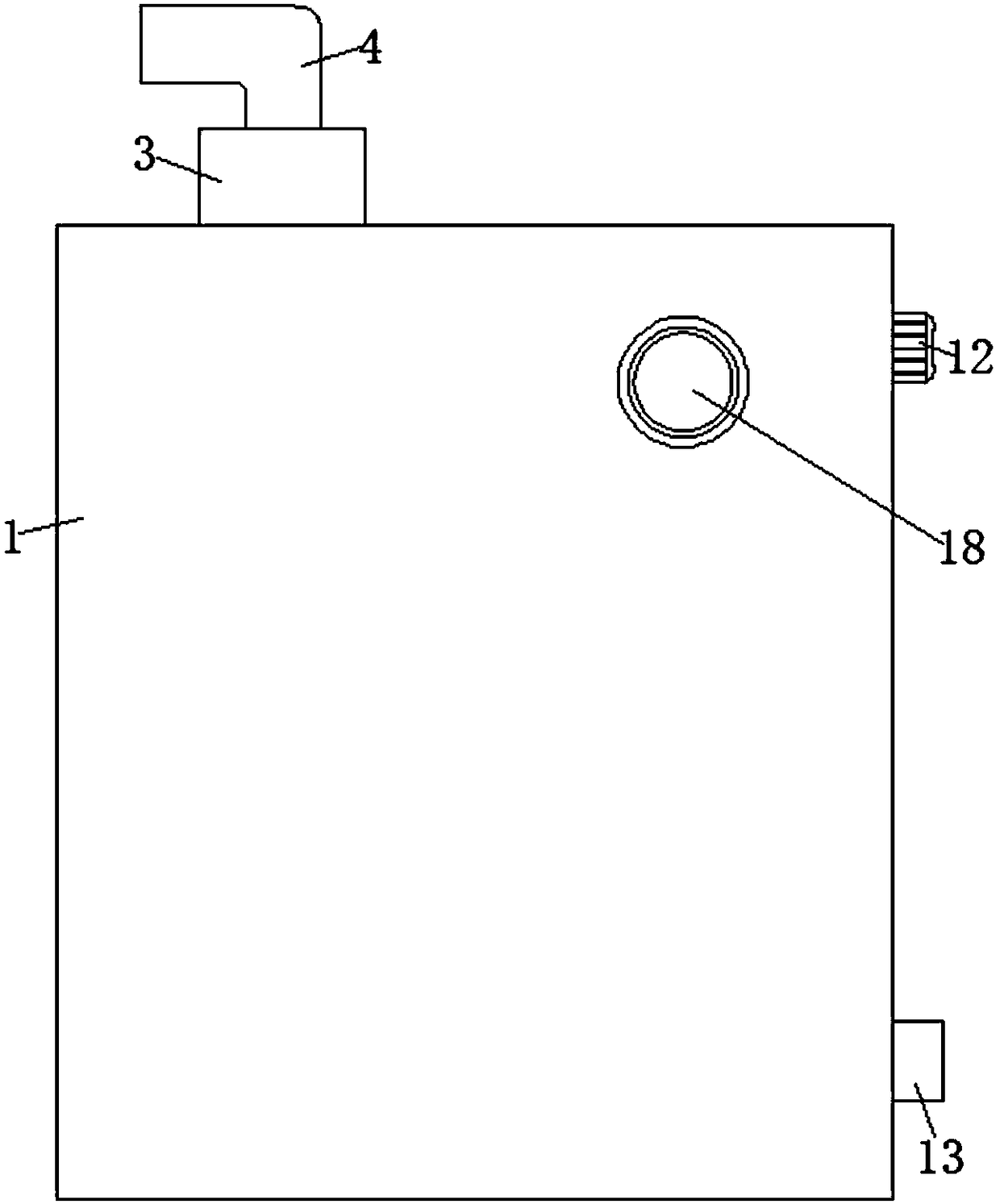 Air purification device for intelligent building